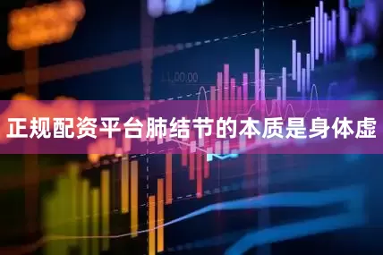 正规配资平台肺结节的本质是身体虚